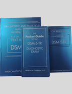 DSM 5 TR Paperback & Desk Reference & Pocket Guide to Diagnostic Exam Combo Pack 978-0890425763  978-1615373574  978-0890425794