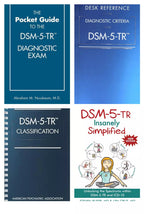 DSM 5 TR Combo Set Desk Reference + Classification + Simplified + Pocket Guide, ISBN: 978-0890425763, 978-1462551347, 978-1685030476