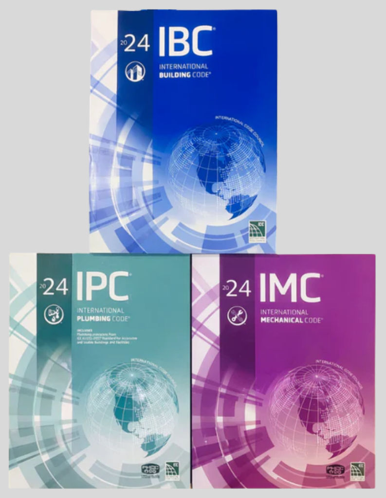IMC 2024, IPC 2024 & IBC 2024 (ICC CODE SERIES), ISBN: 978-1959851769, 978-1959851738, 978-1959851608