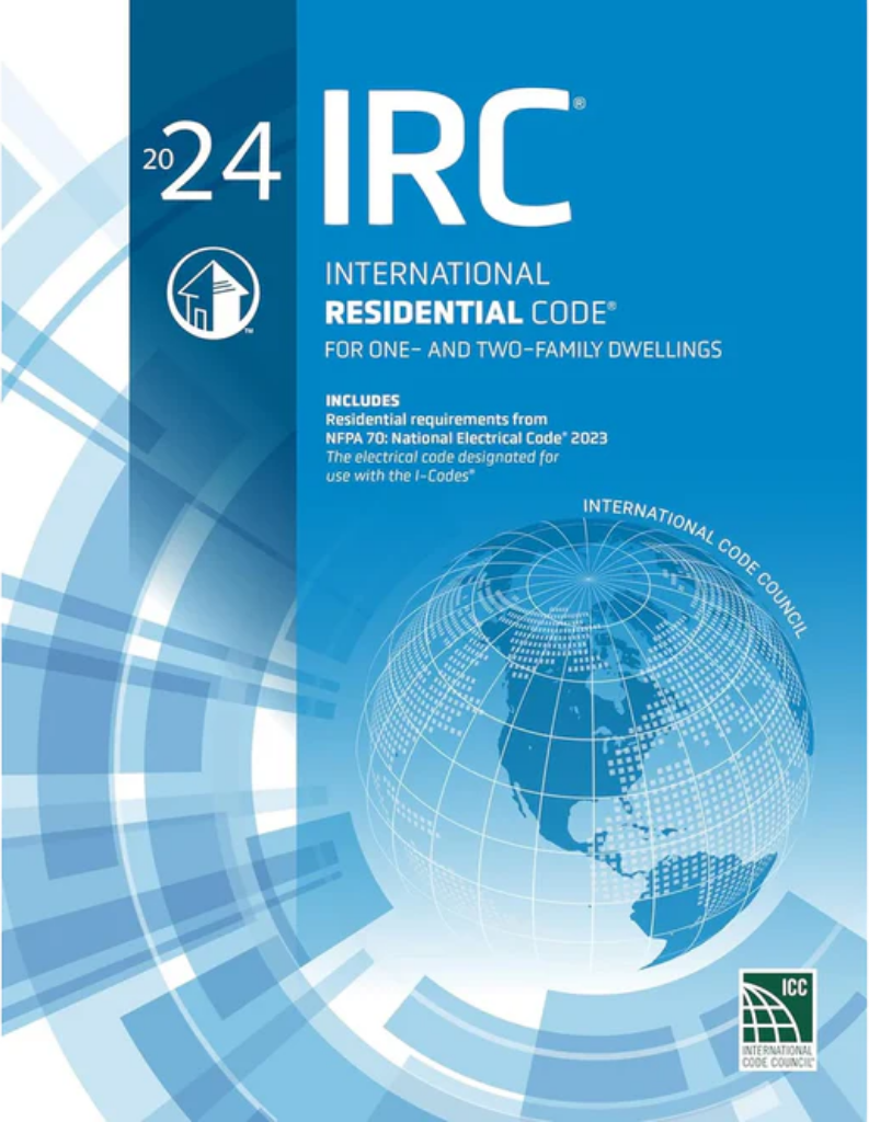 2024 IRC International Residential Code, ISBN: 978-1959851639
