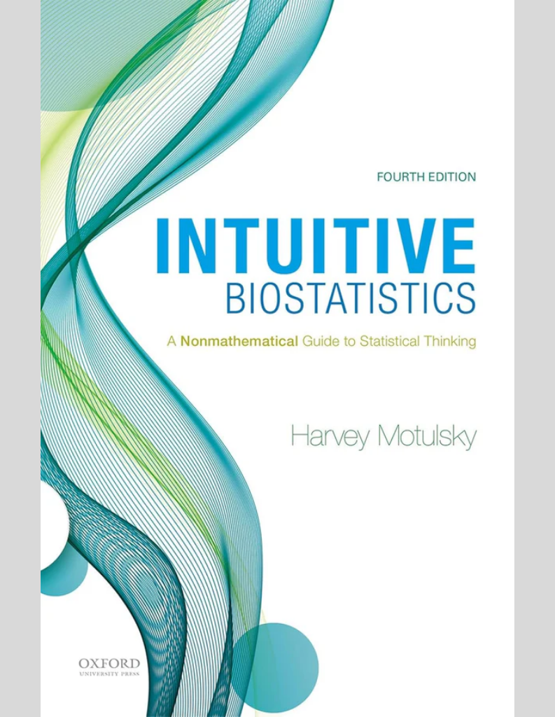 Intuitive Biostatistics: A Nonmathematical Guide to Statistical Thinking 4TH EDITION, ISBN: 978-0190643560
