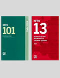 NFPA 101 2024 + NFPA 13 2019 (NFPA CODE SERIES) ISBN: 978-1455930562, 978-1455920907