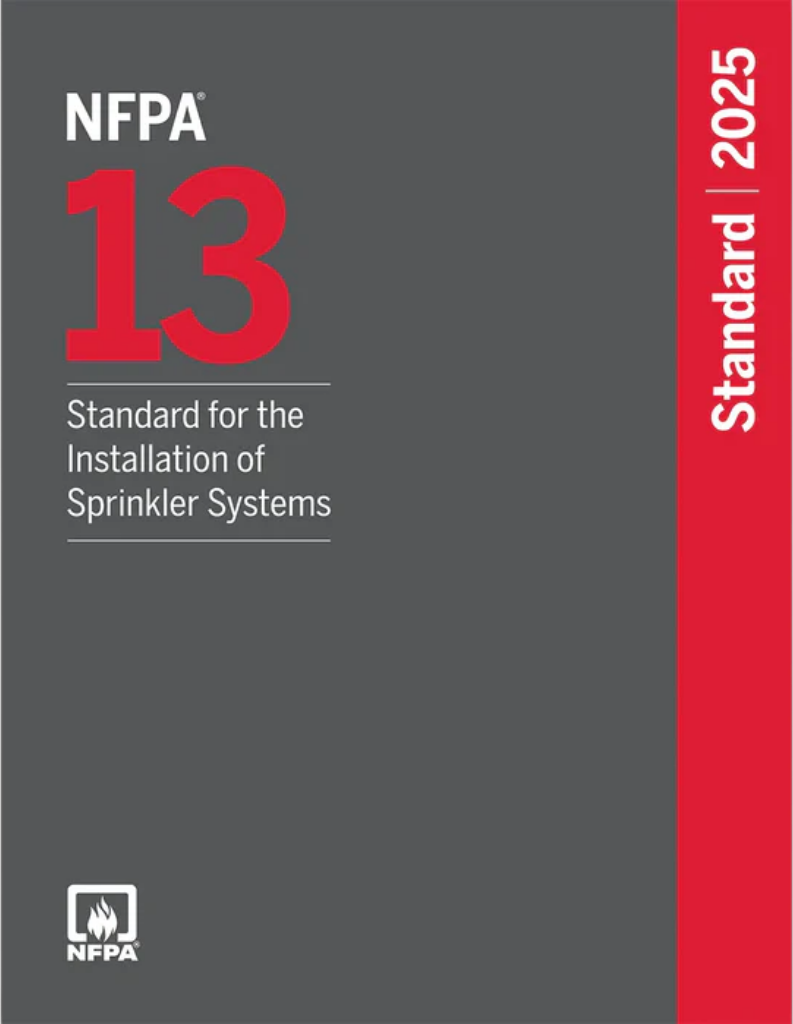 NFPA 13 2025 Standard for the Installation of Sprinkler Systems, ISBN: 978-1455931460