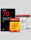 NFPA 70 2023 Handbook, NEC Quick Card 2023 & Ugly’s Electrical References 2023, ISBN: 978-1455930715, 978-1284275919