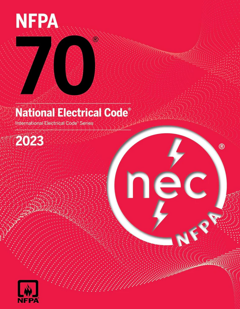 NFPA 70 2023, National Electrical Code, 2023 Edition Paperback ISBN: 978-1455930340