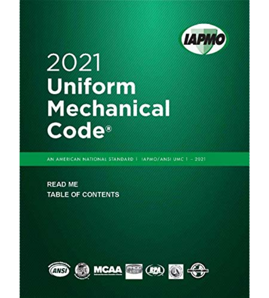 2021 Uniform Mechanical Code, ISBN: 978-1944366445