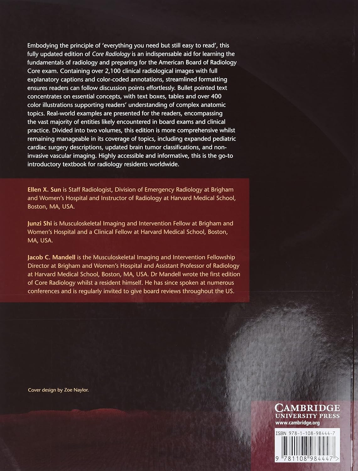 Core Radiology: A Visual Approach to Diagnostic Imaging 2nd Edition ISBN - 9781108965910